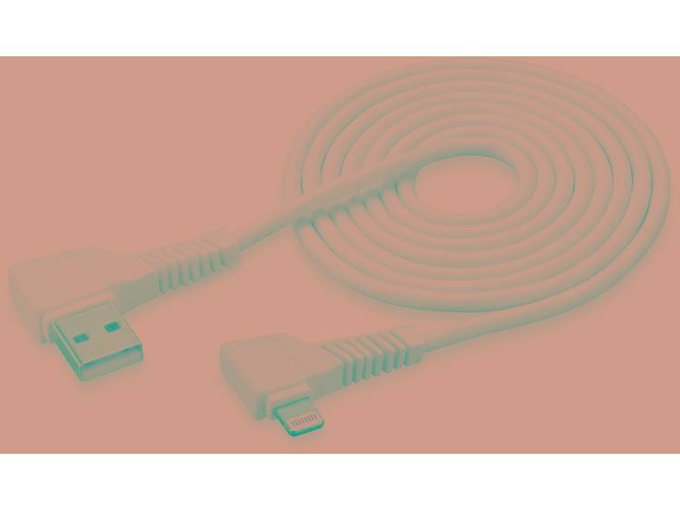 Cellularline USB 2.0 Aansluitkabel [1x USB 3.0 stekker A 1x Apple dock-stekker Lightning] 1 m Wit 90