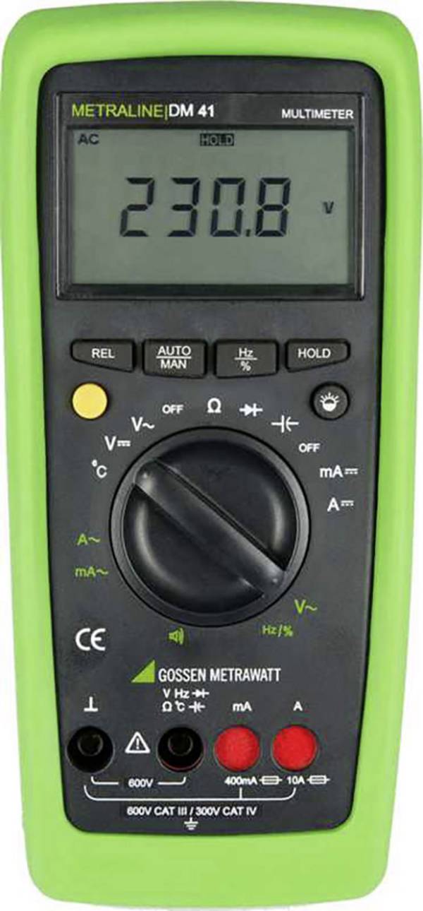 Gossen Metrawatt METRALINE DM 41 Multimeter  Digitaal  CAT III 600 V, CAT IV 300 V Weergave (counts): 4000