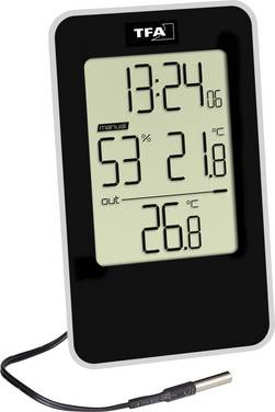 TFA Dostmann  30.5048.01 Thermo- en hygrometer Zwart