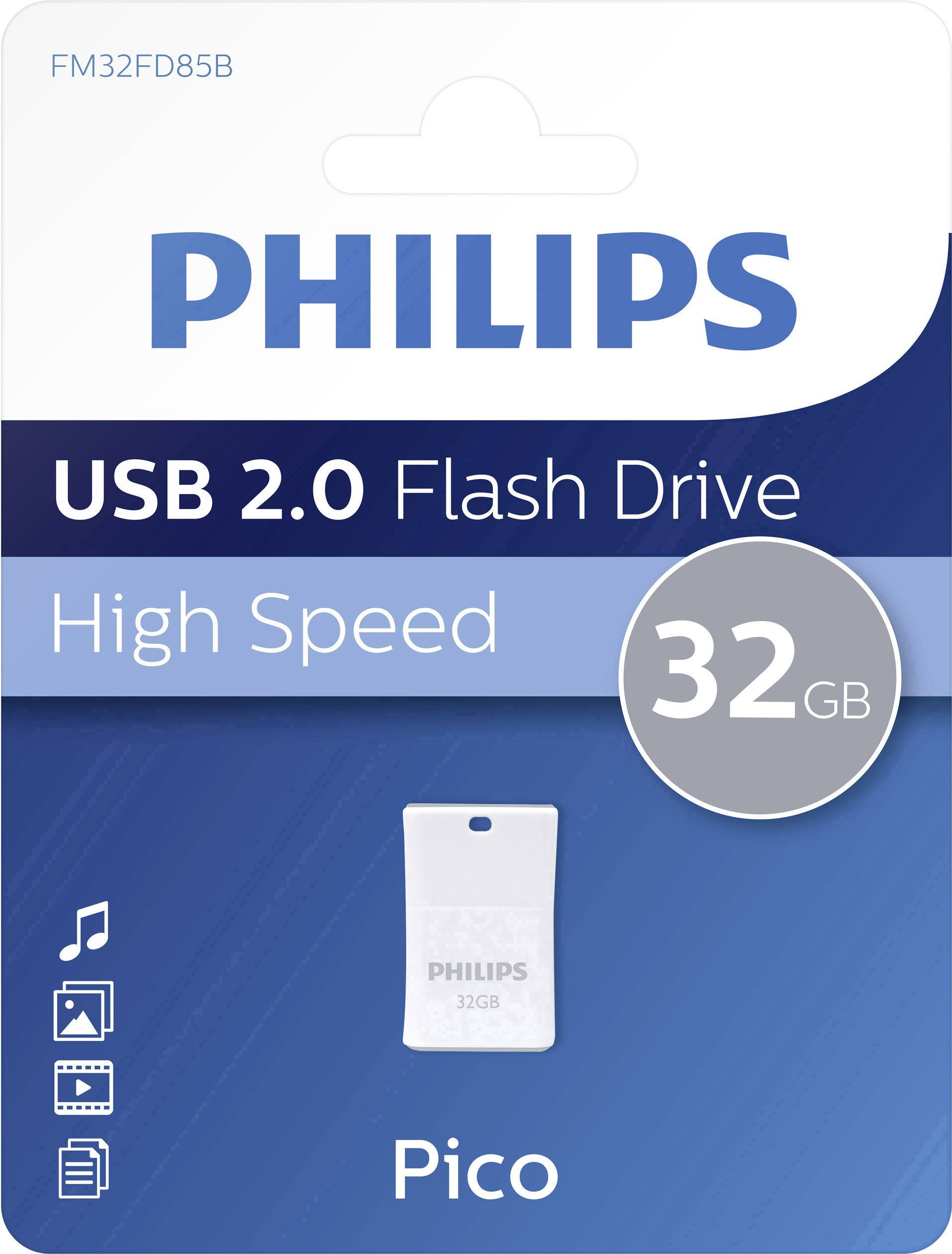 Philips PICO USB-stick 32 GB Grijs FM32FD85B/00 USB-A 2.0-2