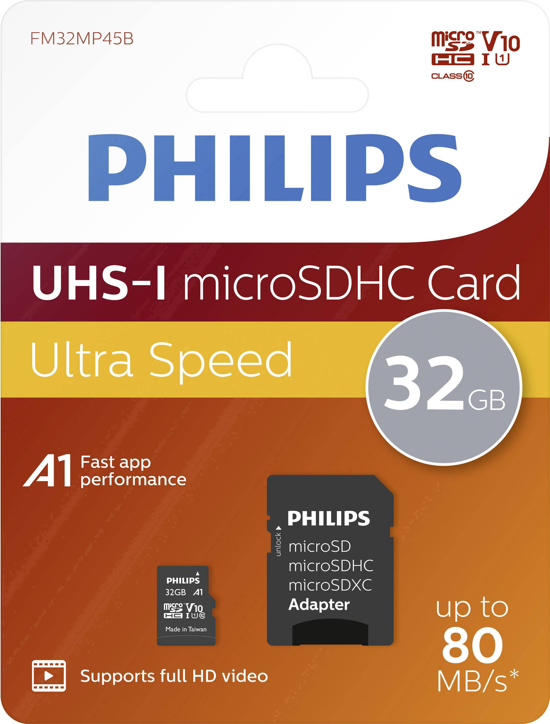Philips FM32MP45B/00 microSDHC-kaart 32 GB Class 10 Incl. SD-adapter-2