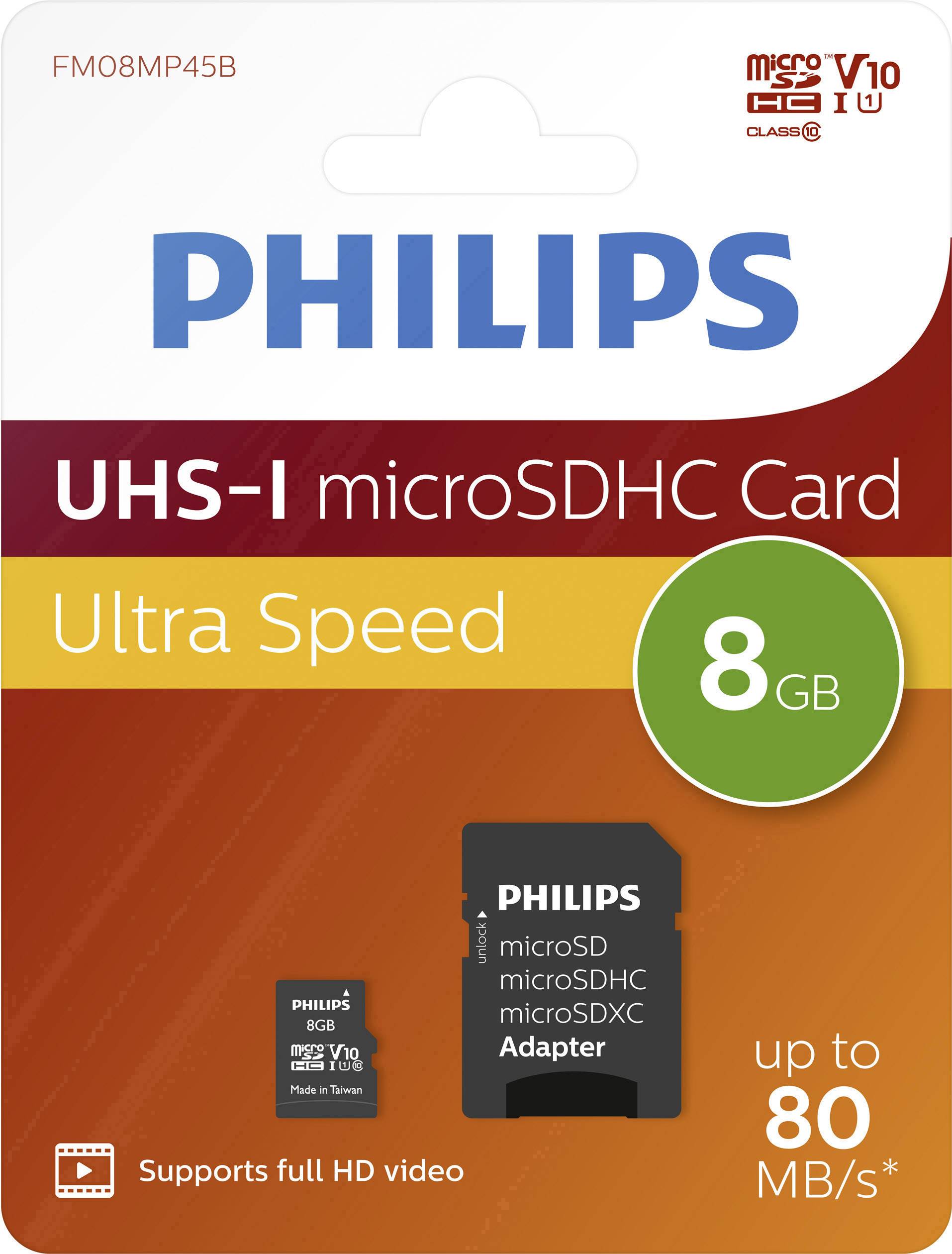 Philips geheugenkaart 8 GB MicroSDHC UHS-I Klasse 10-2