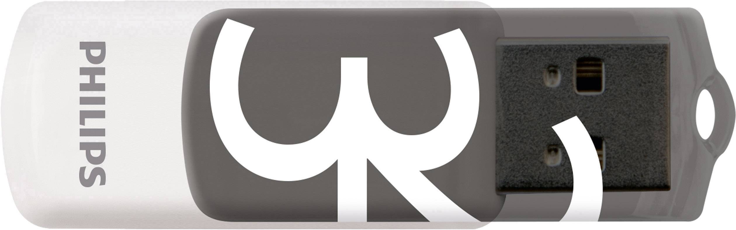 USB stick 2.0 Philips Vivid USB-A 32GB grijs-1