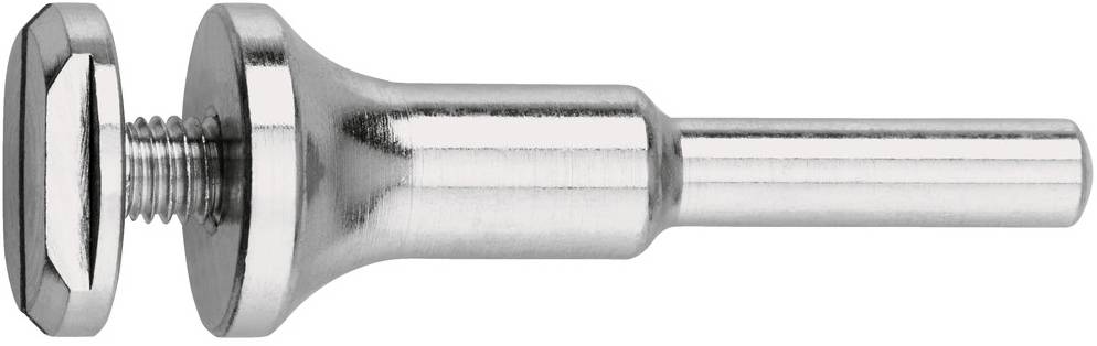 Metalen bevestigingsmiddel met een zeskantige schroefdraadkop en glad cilindrisch schacht, afgebeeld geïsoleerd op een witte achtergrond.
