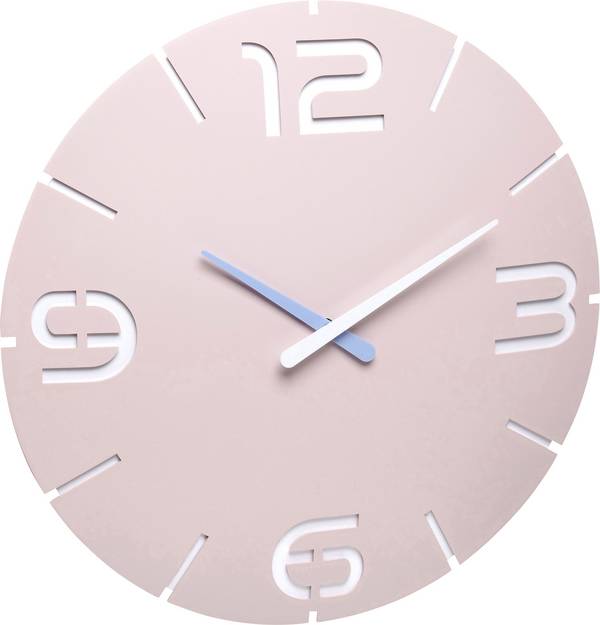 TFA Dostmann 60.3536.16 Wandklok Zendergestuurd 35 cm x 35 mm  Roze