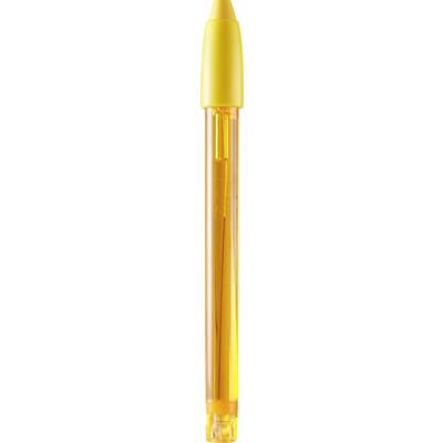 Gele pen zonder zichtbare merkaanduiding.