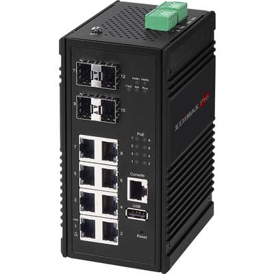 EDIMAX IGS-5408P Industrial Ethernet Switch  8 + 4 poorten  PoE-functie 