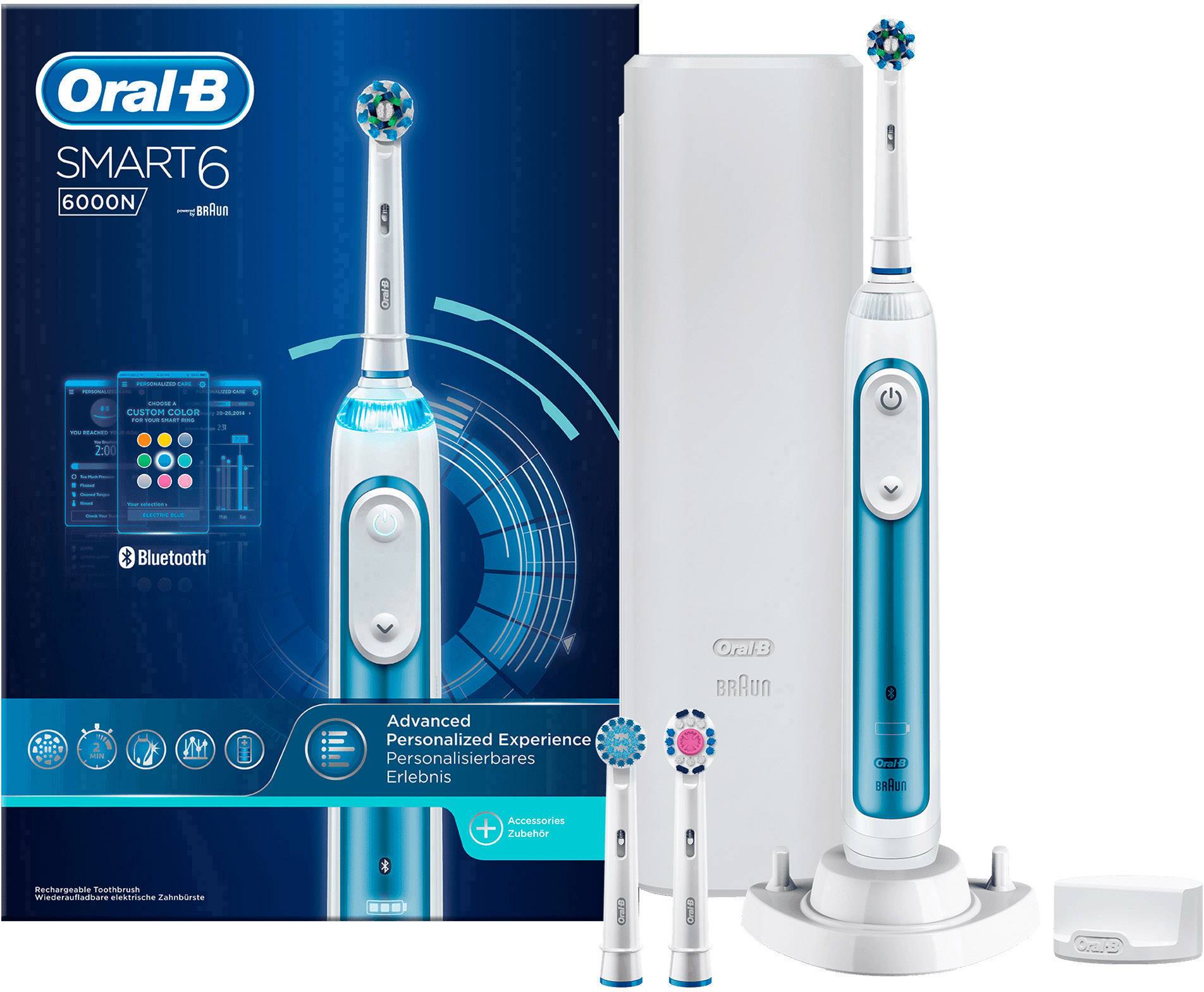 Oral-B Smart 6 6000N Elektrische Tandenborstel Roterend / Oscillerend ...