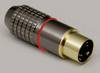 BKL Electronic 0212006 Miniatuur-DIN-connector Stekker, recht Aantal polen: 4 Chroom 1 stuk(s)