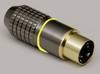 BKL Electronic 0212012 Miniatuur-DIN-connector Stekker, recht Aantal polen: 6 Chroom 1 stuk(s)