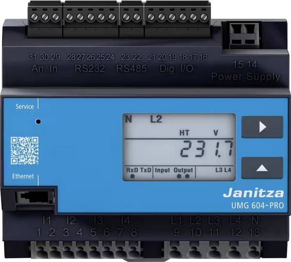 Janitza UMG 604-PRO 24 V Power Quality Analyzer