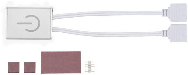 Paulmann 70975 70975 Touchswitch 144 W (max) Metaal (l x b x h) 4.3 x 4.3 x 0.85 cm Piece 1 stuk(s)
