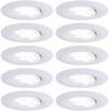 Paulmann Calla LED-inbouwlamp voor badkamer Set van 10 stuks 60 W IP65 Wit (mat)