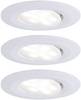 Paulmann Calla LED-inbouwlamp voor badkamer Set van 3 stuks 18 W IP65 Wit (mat)