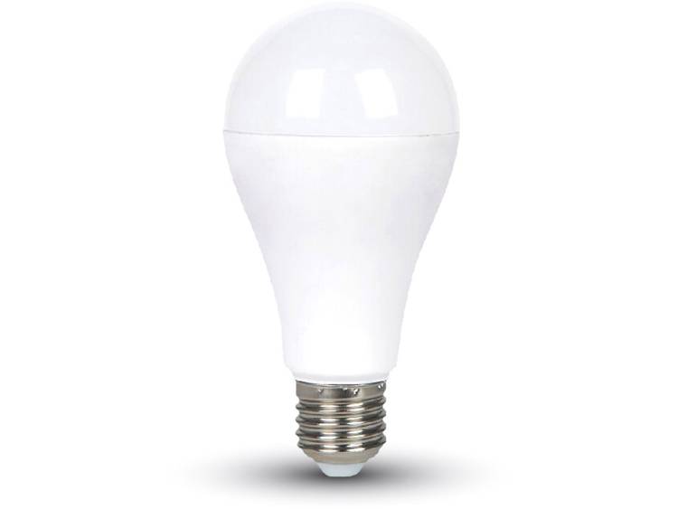 V-TAC LED Energielabel A+ (A++ E) E27 Bol 15 W = 90 W Warmwit 1 stuks