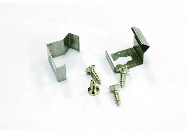 LEDmaxx LCV13 LEDconnect Bevestigingsclips (90°)    Set van 2 stuks RVS