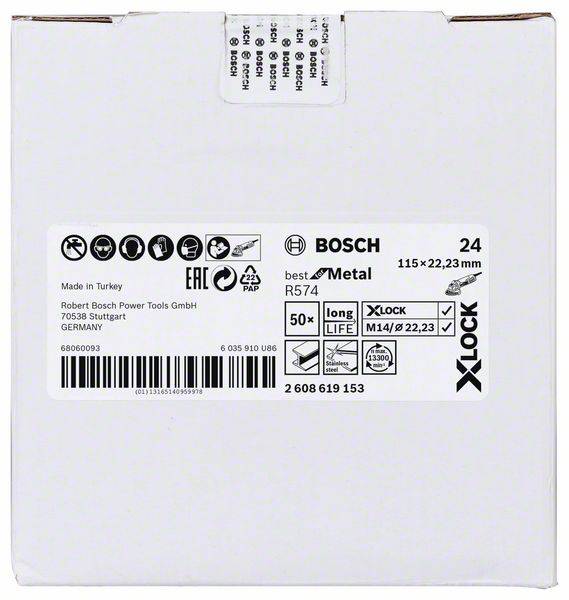 Bosch Best for Metal R574 Polishing Disc Grit 24 – Foto 2 von 2