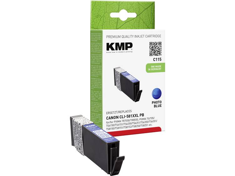 KMP C115 inktpatroon blauw compatibel met Canon CLI-581XXL