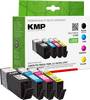 KMP Inktcartridge vervangt Canon PGI-580PGBK XXL, CLI-581C XXL, CLI-581M XXL, CLI-581Y XXL Compatibel Combipack Zwart, Cyaan, Magenta, Geel C110V 1576,0205