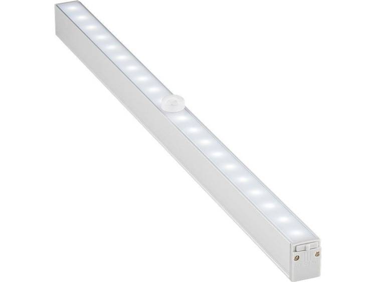 Goobay 55498 LED-onderbouwlamp met bewegingsmelder 2.2 W Daglicht-wit Zilver