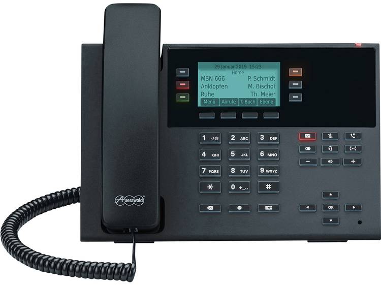 Auerswald D-200 VoIP-systeemtelefoon Zwart