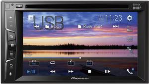 Conrad Pioneer AVH-A3200DAB Autoradio met scherm dubbel DIN DAB+ tuner, Bluetooth handsfree, Aansluiting voor achteruitrijcamera aanbieding