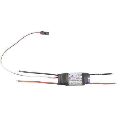 Elektronische snelheidsregelaar met kabels en aansluitingen voor modelvliegtuigen, model 'Eagle-30A', geschikt voor borstelloze motoren.