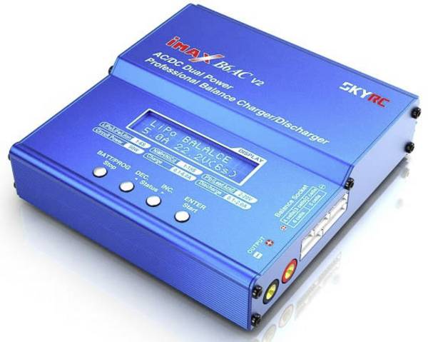 SKYRC B6AC V2 Multifunctionele modelbouwlader 6 A Li-poly, LiFePO, Li-ion, NiMH, NiCd, Lood