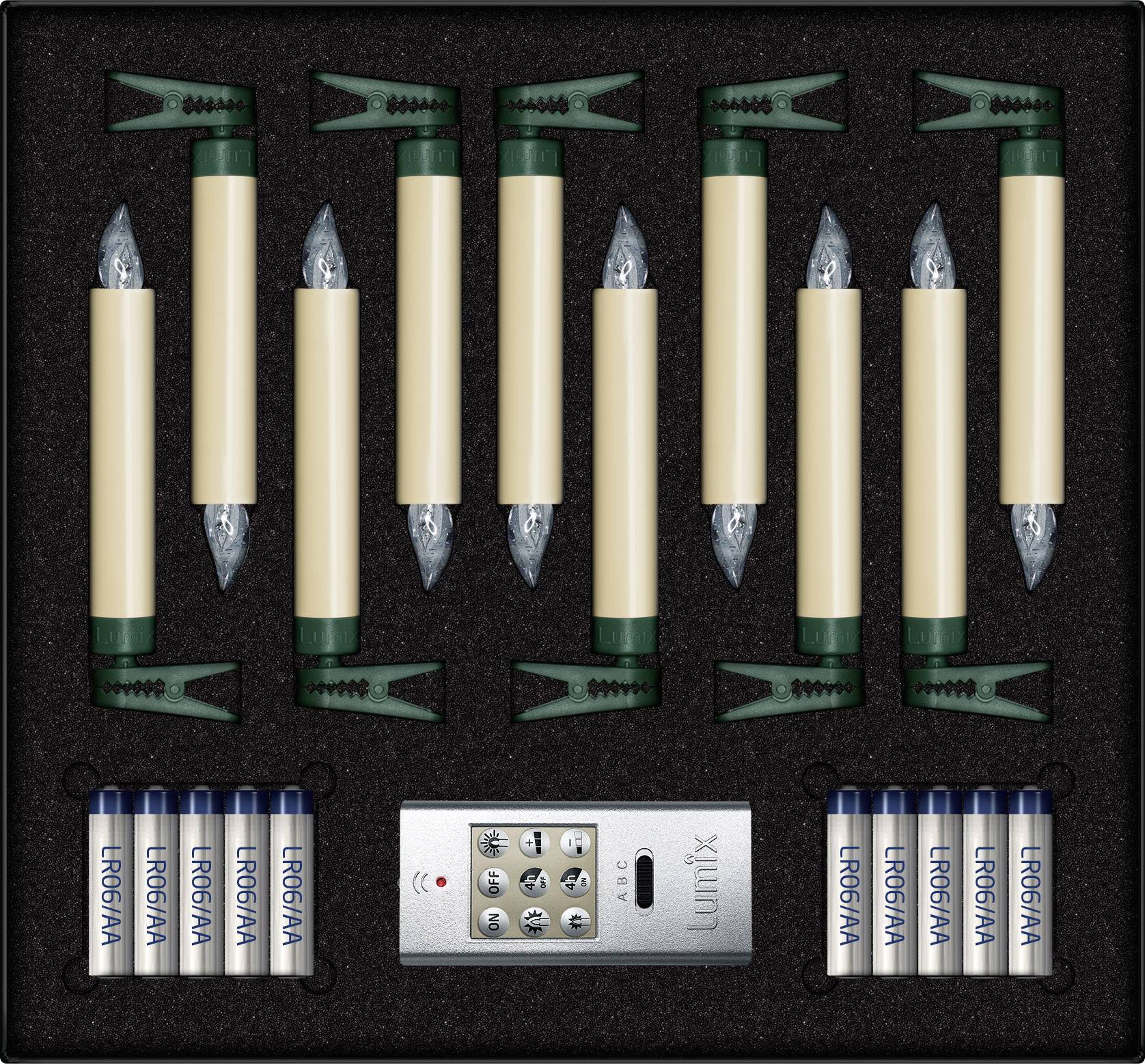 Lumix 74422 Julgransbelysning trådlös Stearinljus Ute/inomhus batteri LED N/A