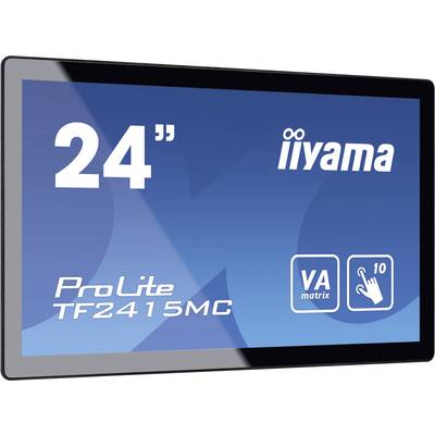 Een 24 inch grote monitor van Iiyama, model ProLite TF2415MC, met VA-matrix en touchfunctionaliteit tot 10 aanraakpunten.