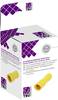 TRU COMPONENTS T1904C119 Assortiment platte stekkers (female) Insteekbreedte: 6.30 mm Insteekdikte: 0.80 mm 180 ° Volledig geïsoleerd Geel 15 stuk(s)