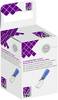 TRU COMPONENTS T1904C043 Assortiment platte stekkers (male) Insteekbreedte: 6.30 mm Insteekdikte: 0.80 mm 180 ° Deels geïsoleerd Blauw 25 stuk(s)