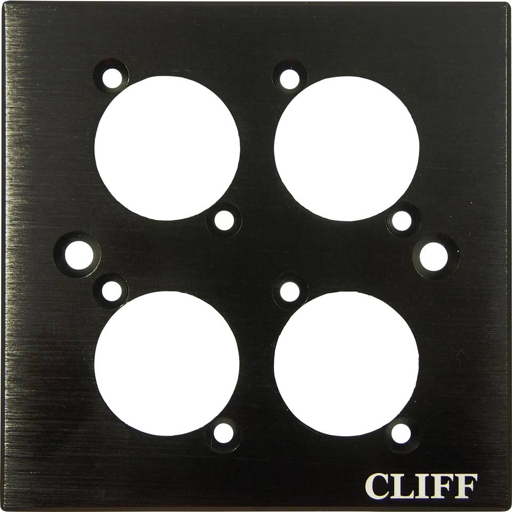 Cliff CP30500C Bevestigingsplaat Zwart 1 stuk(s)