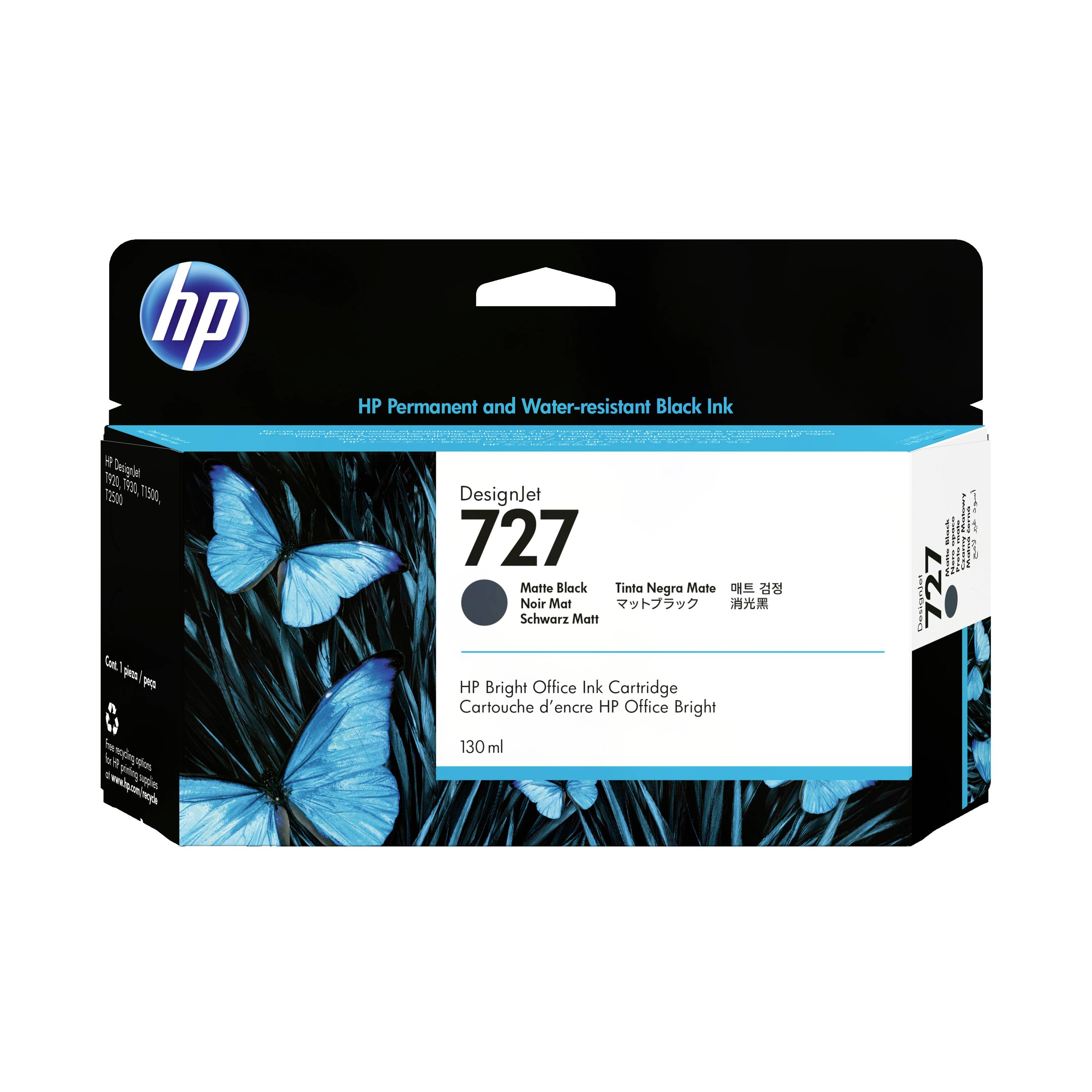 HP Inktcartridge 727 Origineel Zwart 130 ml B3P22A 1 stuk(s)-0