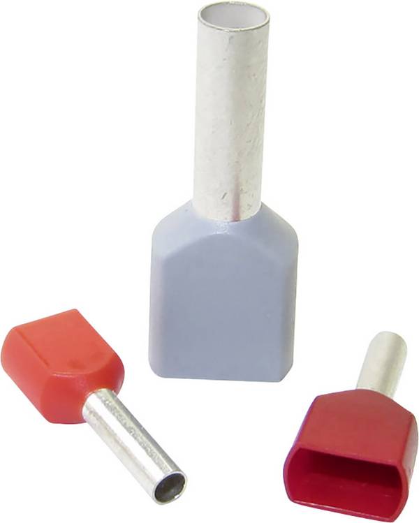 WKK 6239 Dubbele adereindhulzen 0.5 mm² Deels geïsoleerd Wit 500 stuk(s)