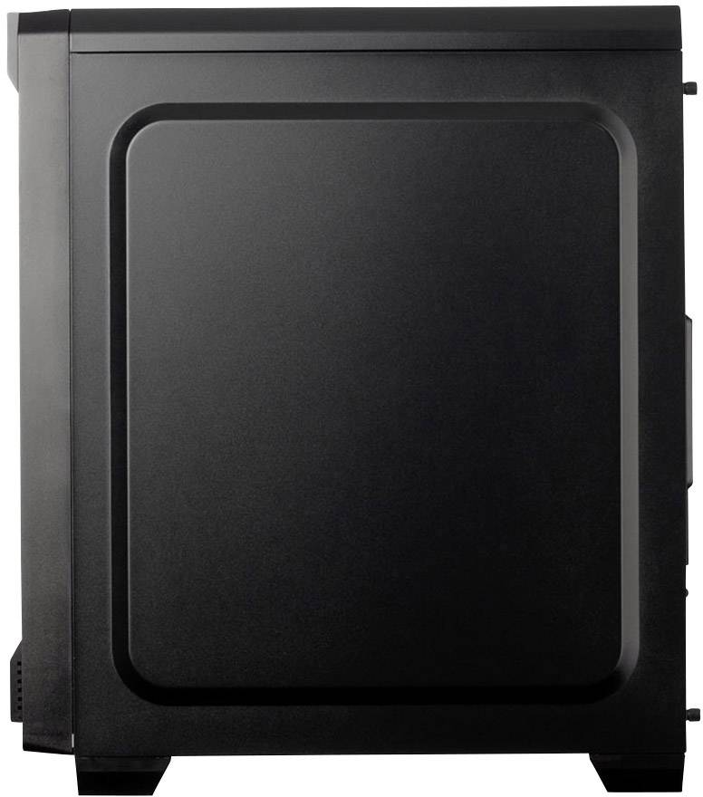 Raijintek ARCADIA II Midi-tower PC-behuizing, Gaming-behuizing Zwart 1 voorgeïnstalleerde ventilator, Zijvenster, Stoffi-6