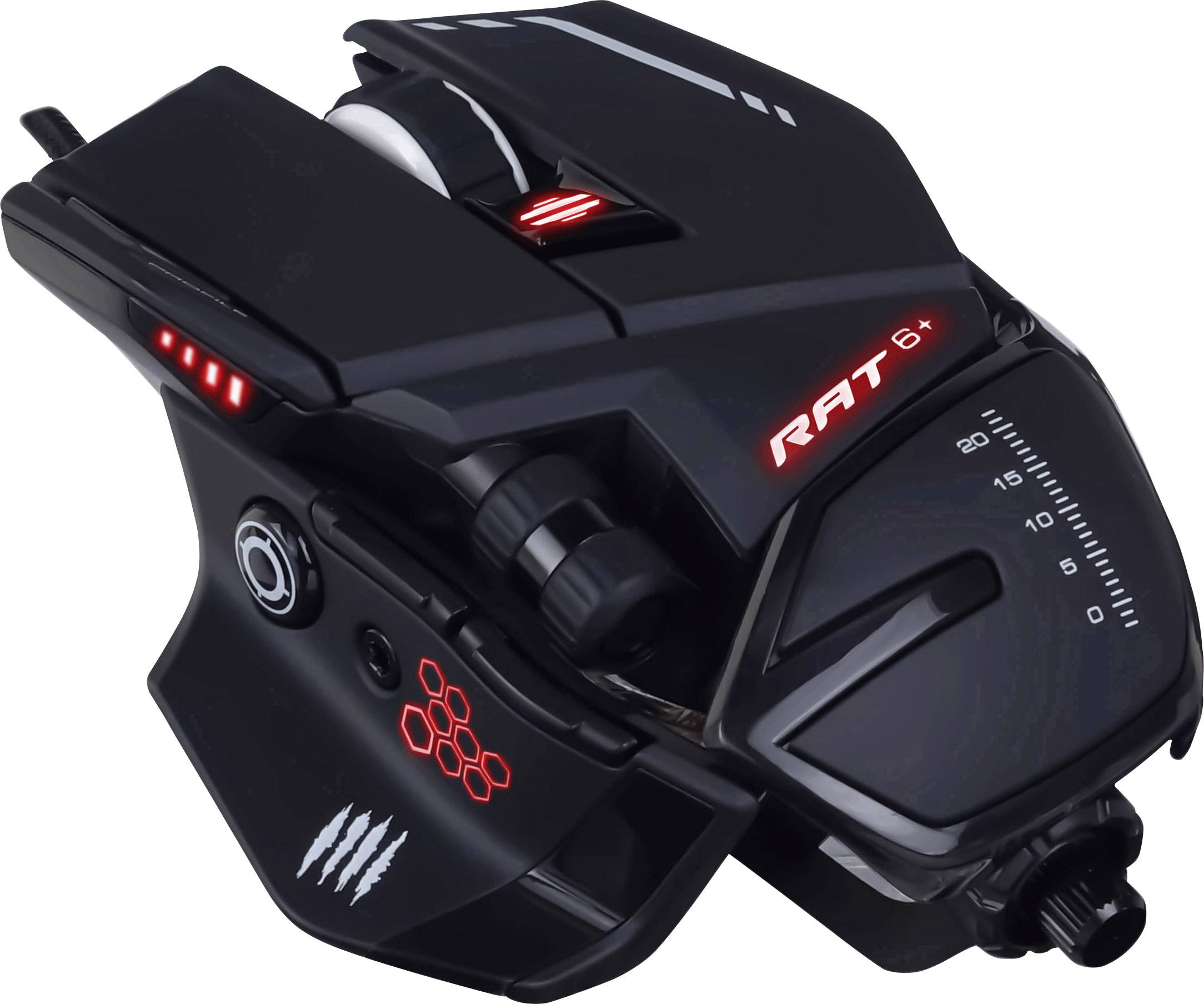 MadCatz R.A.T. 6+ Ergonomische gaming-muis USB Optisch Zwart 11 Toetsen 12000 dpi Verlicht, Ergonomisch, Gewichtsreducti-1