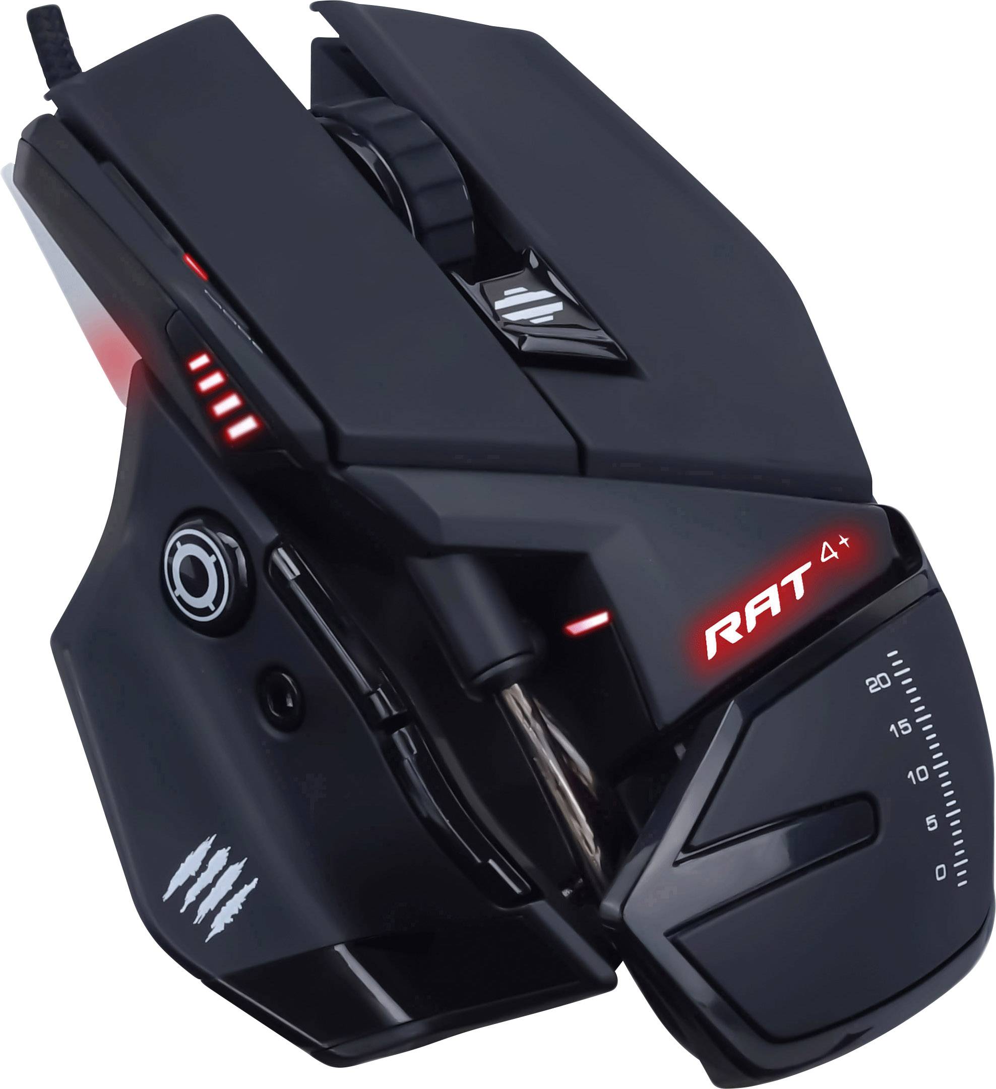 Mad Catz RAT 4+ Gamingmuis voor rechtshandigen, USB Type-A, optisch, 7200 DPI-2
