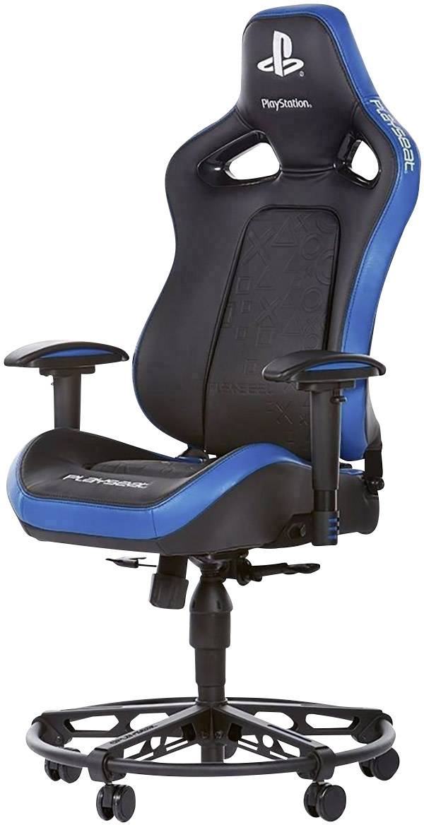 Playseats L33T PLAYSTATION Gaming stoel Zwart, Blauw Conrad.nl