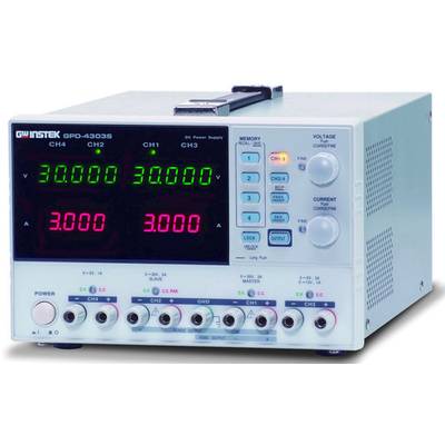 GW Instek GPD-3303D Labvoeding, vaste spanning  0 - 30 V 0 - 3 A 195 W  Programmeerbaar Aantal uitgangen: 3 x