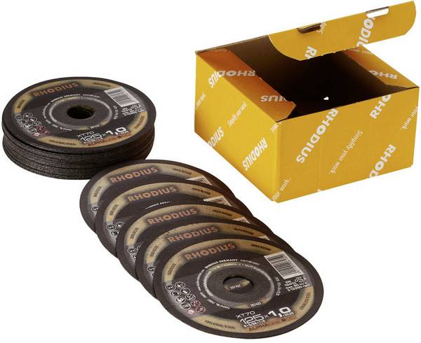Rhodius XT70 PACK 211081 Doorslijpschijf recht 125 mm 50 stuk(s) RVS, Staal