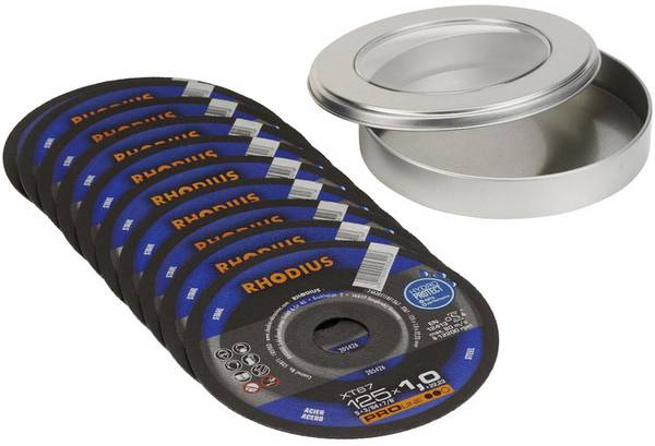 Rhodius XT67 210743 Doorslijpschijf recht 125 mm 10 stuk(s) Staal