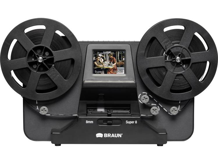 Braun Germany NovoScan Super 8 Normal 8 Filmscanner 1440 x 1080 pix Super 8 films, Dubbel 8 films, T