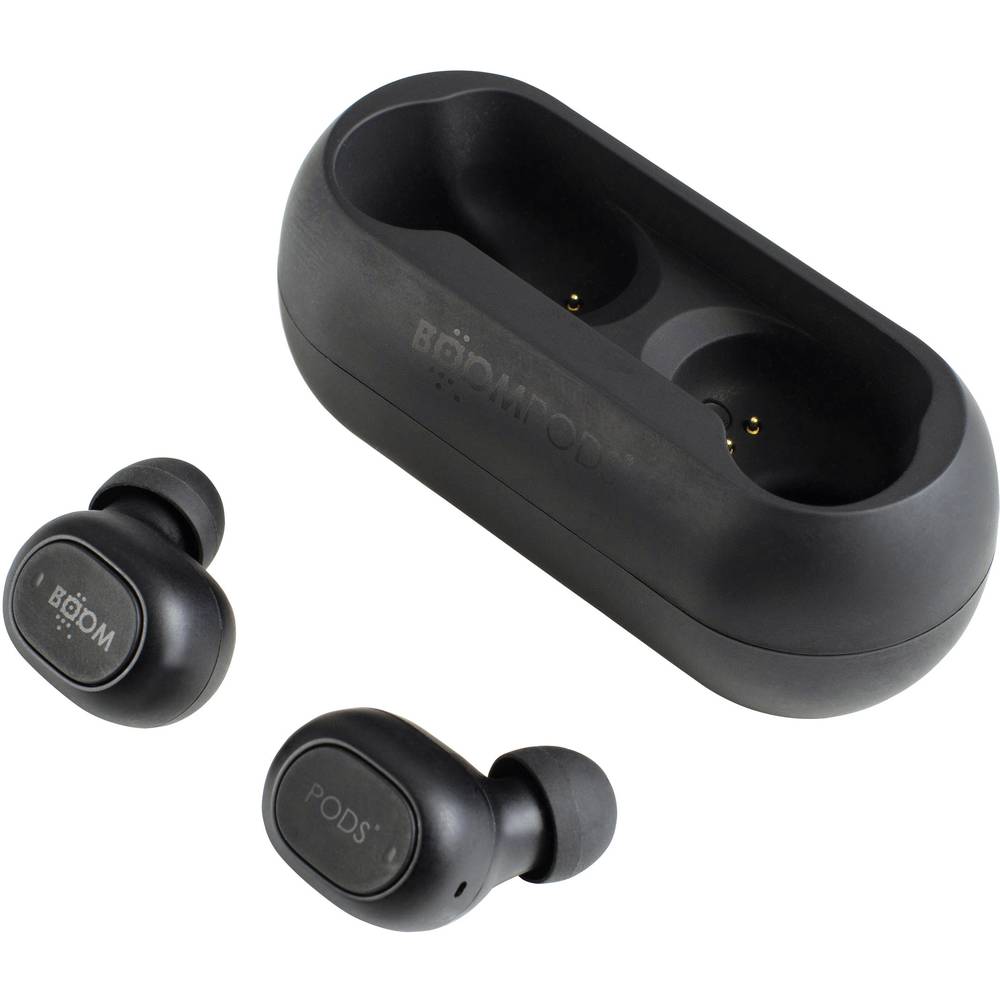 Boompods Boombuds GO In Ear oordopjes Bluetooth Zwart Headset, Bestand tegen zweet