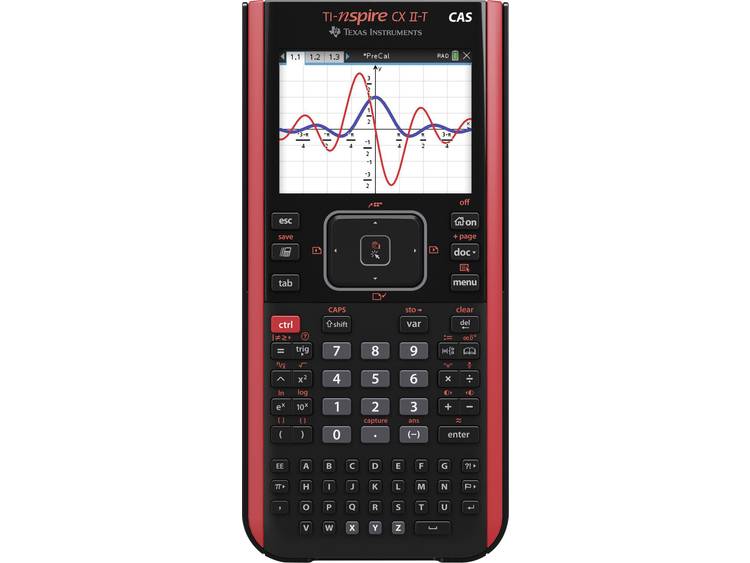 Grafische rekenmachine Texas Instruments TI-NSpireâ¢ CX II-T CAS Zwart werkt op een accu