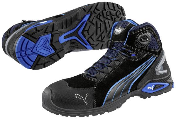 PUMA Rio Black Mid 632250-42 Hoge veiligheidsschoenen  S3 Schoenmaat (EU): 42 Zwart, Blauw 1 stuk(s)