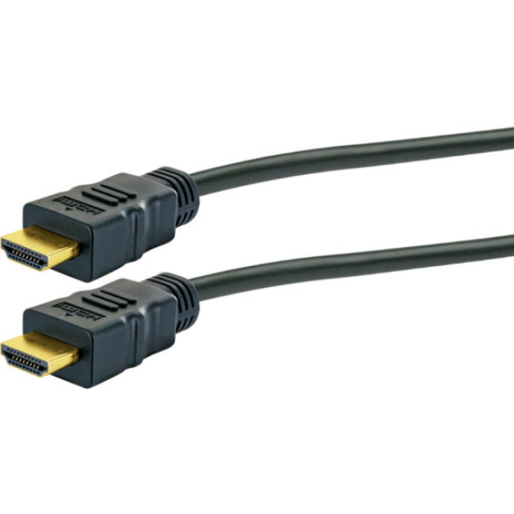 Schwaiger HDMI Aansluitkabel HDMI-A stekker, HDMI-A stekker 3.00 m Zwart HDMHD30533 HDMI-kabel