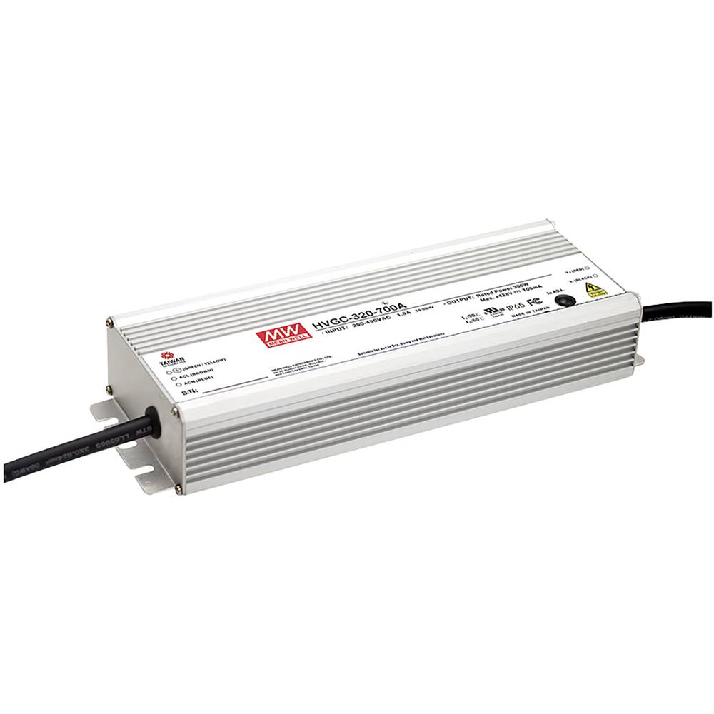 Mean Well HVGC-320-2800AB LED-driver Constante stroomsterkte 320 W 1400 - 2800 mA 57 - 114.3 V/DC Instelbaar, Dimbaar, 3-in-1 dimmer, Montage op ontvlambare