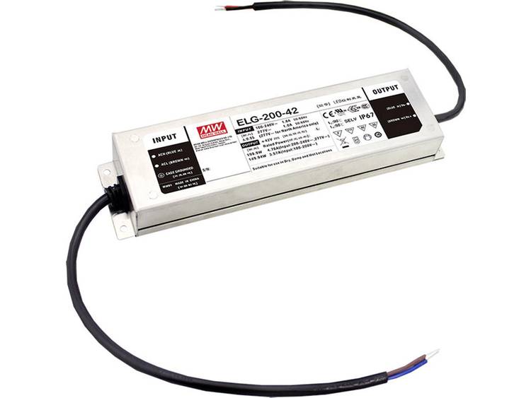 LED-driver 39 45 V-DC 199.9 W 2.38 4.76 A Constante spanning Mean Well ELG-200-42AB-3Y