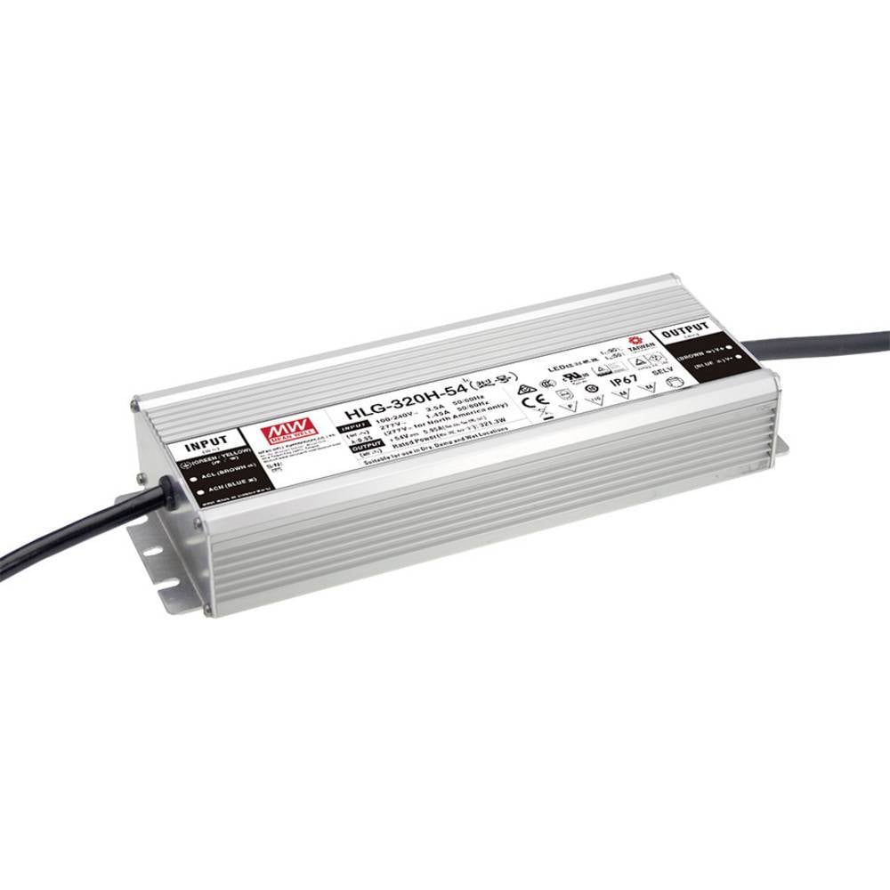 Mean Well HLG-320H-24AB LED-driver Constante spanning 320.16 W 6.67 - 13.34 A 21 - 26 V/DC Dimbaar, 3-in-1 dimmer, Instelbaar, PFC-schakeling, Outdoor,